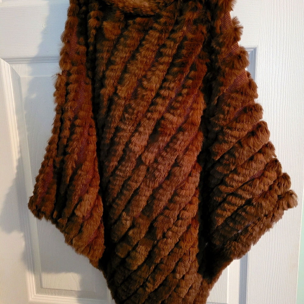 100% rabbit fur vest